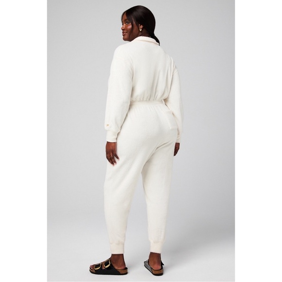 Size 2X Fabletics Cozy Cord Zip Fuzzy Onesie - Picture 2 of 11